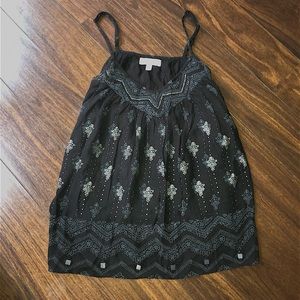 Black and Silver Billabong Top